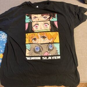 Demon Slayer Men’s Black T-Shirt